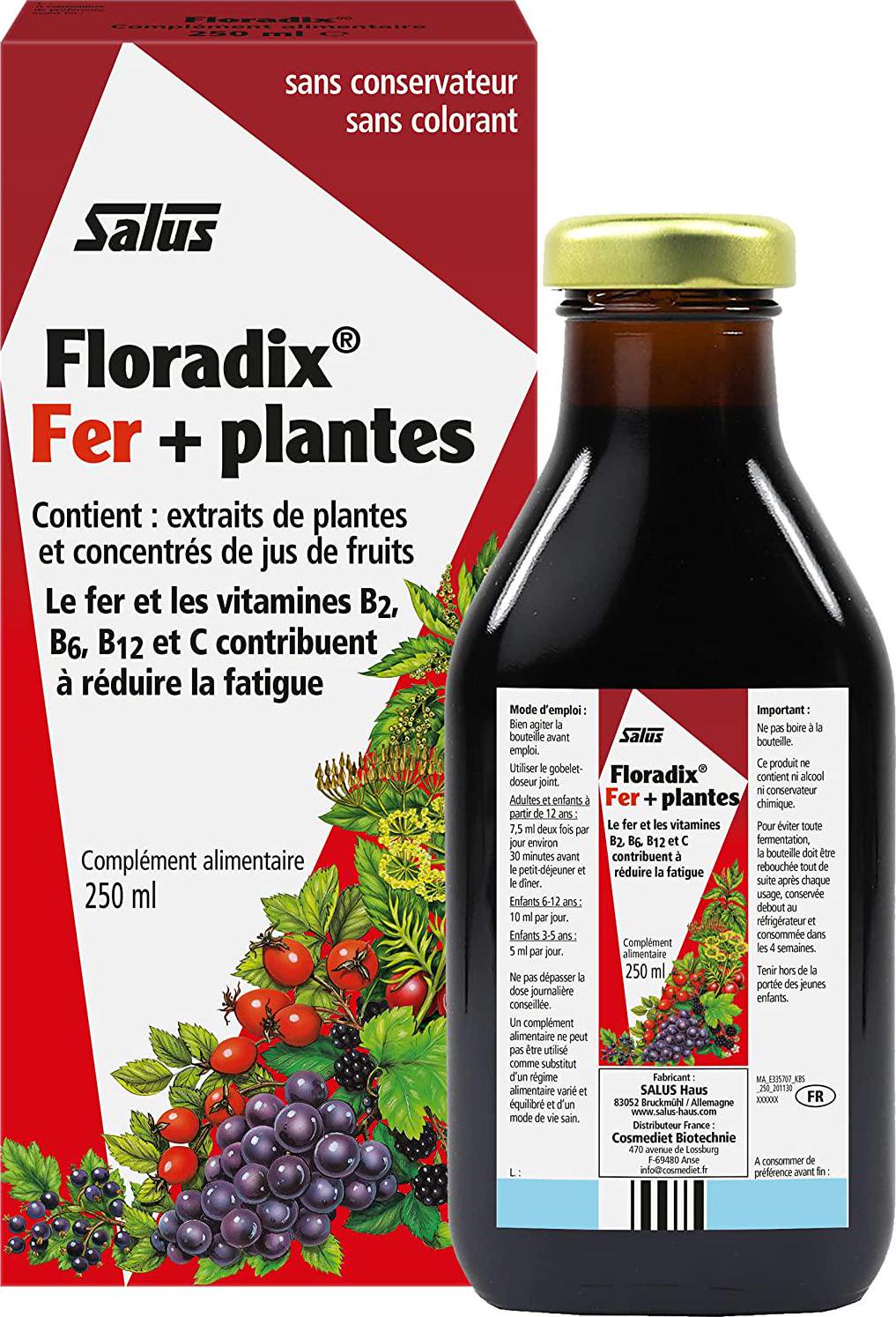 Floradix Liquid Iron Plus, 250ml