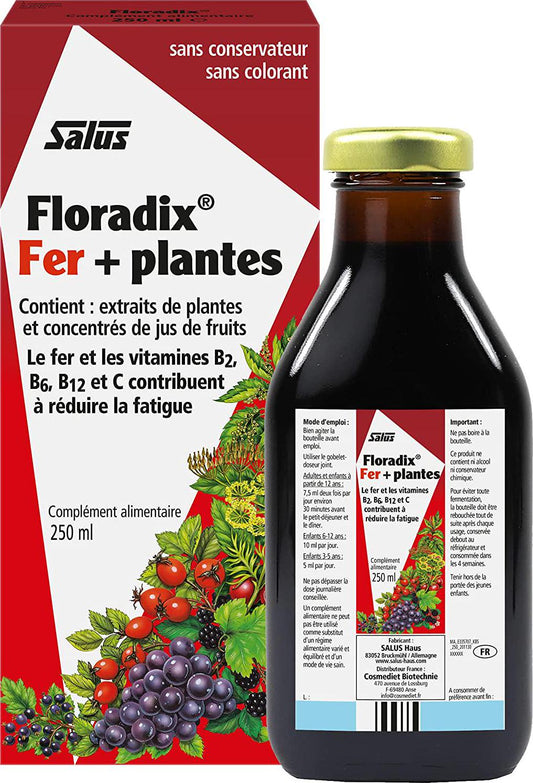 Floradix Liquid Iron and Vitamin Formula 250ml