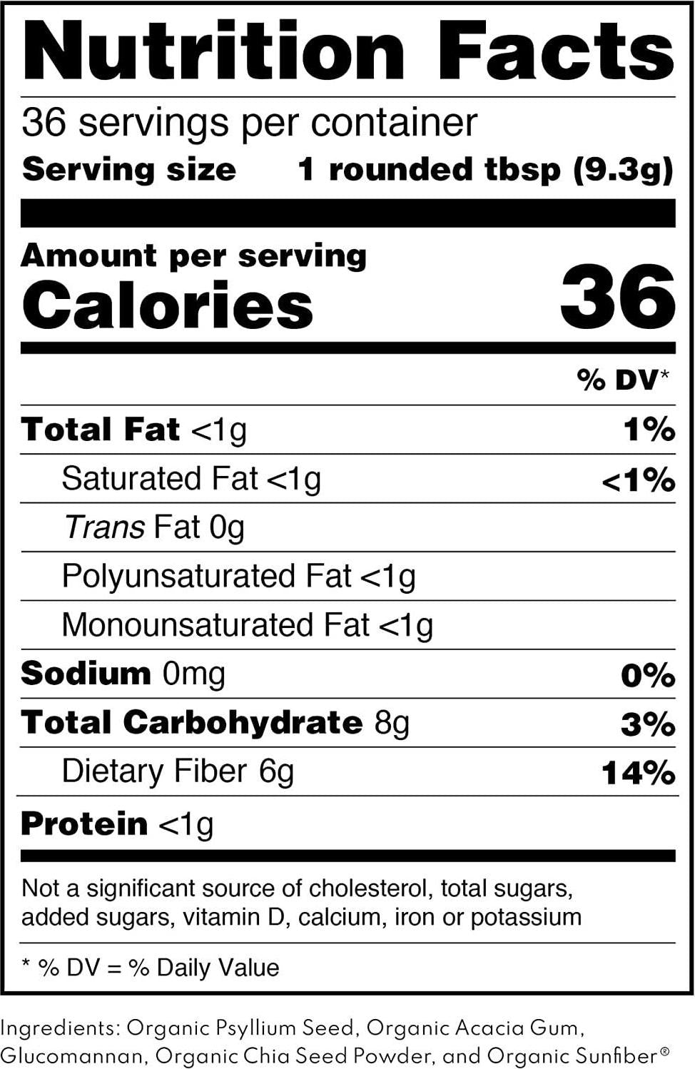 Florasophy Firm Up - Soluble Organic Prebiotic Fiber Supplement Powder for Digestive Health, Diarrhea, Irritable Bowel Syndrome, 36 Servings