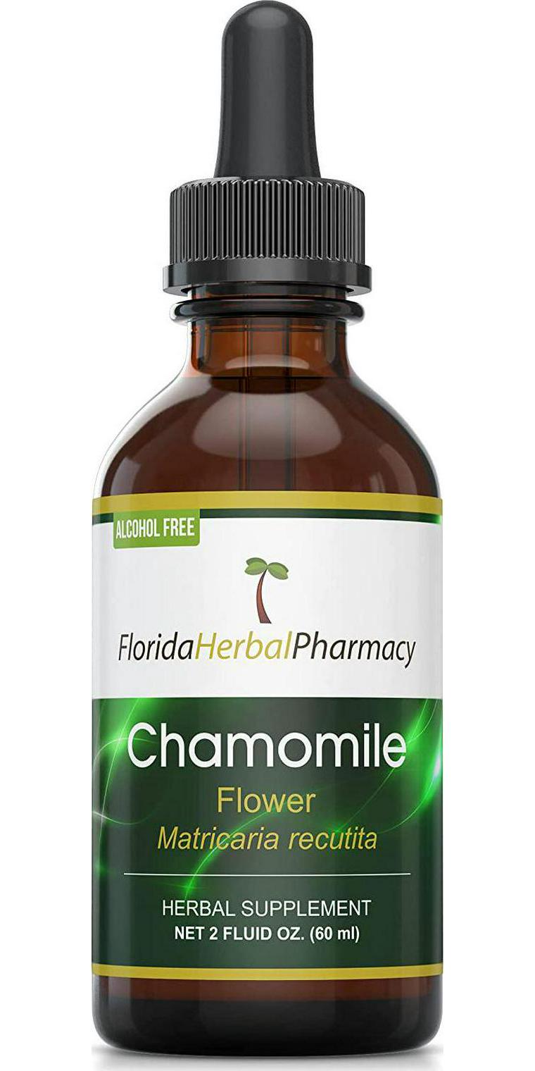 Florida Herbal Pharmacy, Alcohol - FREE Chamomile (Matricaria recutita) Tincture/Extract 2 oz.