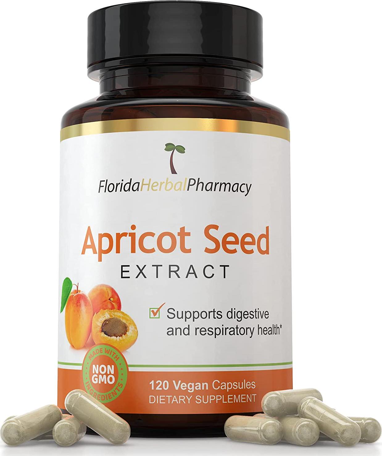 Florida Herbal Pharmacy, Apricot Seed Extract Capsules 10:1 (120 Capsules)