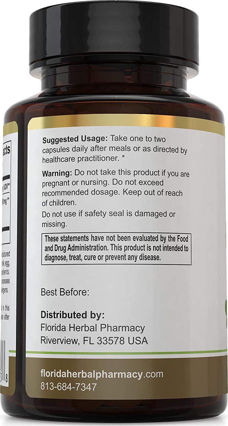 Florida Herbal Pharmacy, Purslane Herb Extract Capsules 10:1 (120 Capsules)