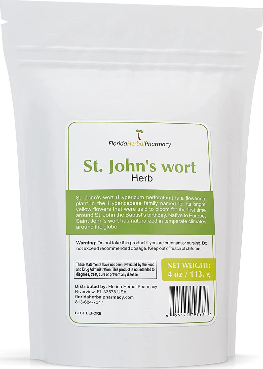 Florida Herbal Pharmacy, St. John’s Wort Herb (Hypericum perforatum), 4 Oz