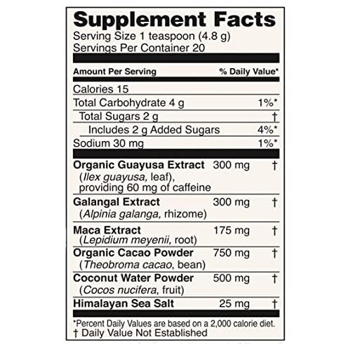 Flow - Plant-Based Pre-Workout Drink Mix | Natural Energy and Focus | Vegan, Non-GMO, Gluten Free | 20 Servings
