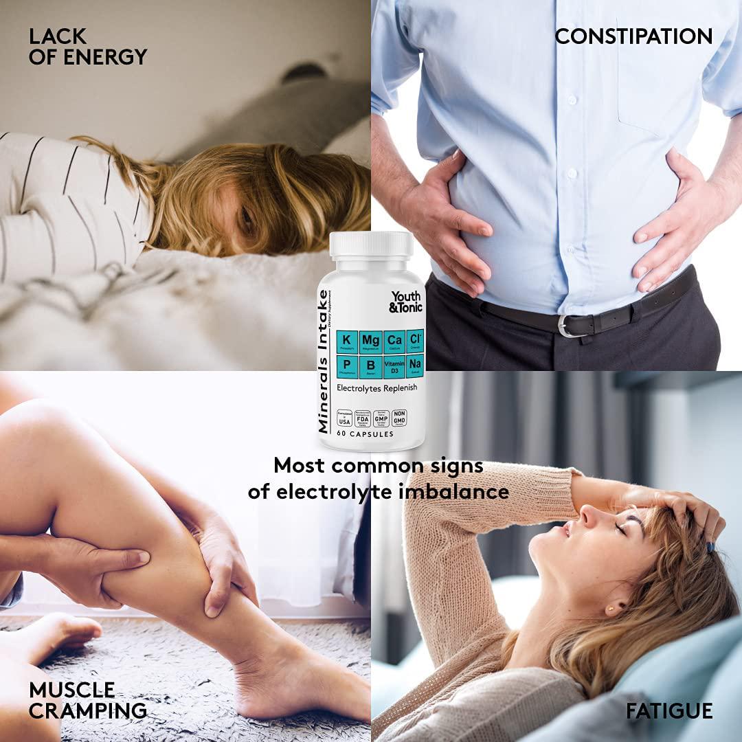 Fluid Pills for Swelling and Replenishing Depleted Electrolytes | Extra Strength Diuretic Water Weight Away Pill for Liquid Retention Loss | Belly Bloating Swollen Legs Feet and Ankles Relief | Women Men