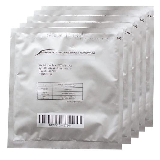Flying Feather Anti Freeze Membrane, Antifreeze Film For Cryotherapy,Freeze Fats Anti Freezing Membarane 20 pcs Size M (Medium 27x30 cm)