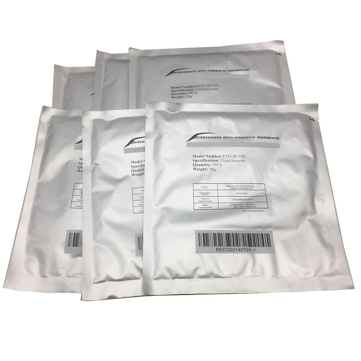Flying Feather Anti Freeze Membrane, Antifreeze Film For Cryotherapy,Freeze Fats Anti Freezing Membarane 20 pcs Size M (Medium 27x30 cm)