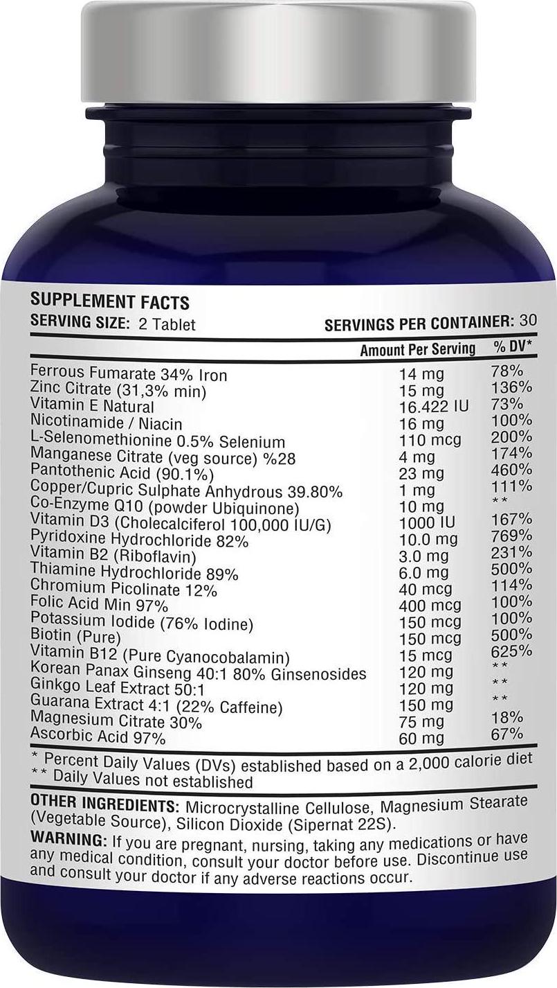 FocusOn Brain Booster Supplement Pills - Immune, Energy Memory for Professionals Aged 25-50 - Gluten Free and Non-GMO (Focus ON Age 25-50)