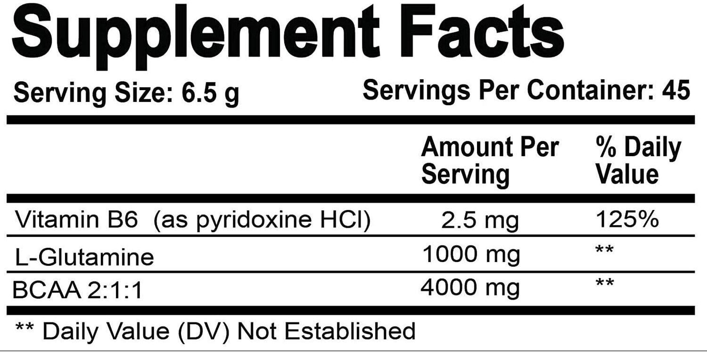 Focus Fast BCAA Formula Powder - Branched Chain Amino Acids 2:1:1. Support Recovery, Growth and Strength. Fruit Punch