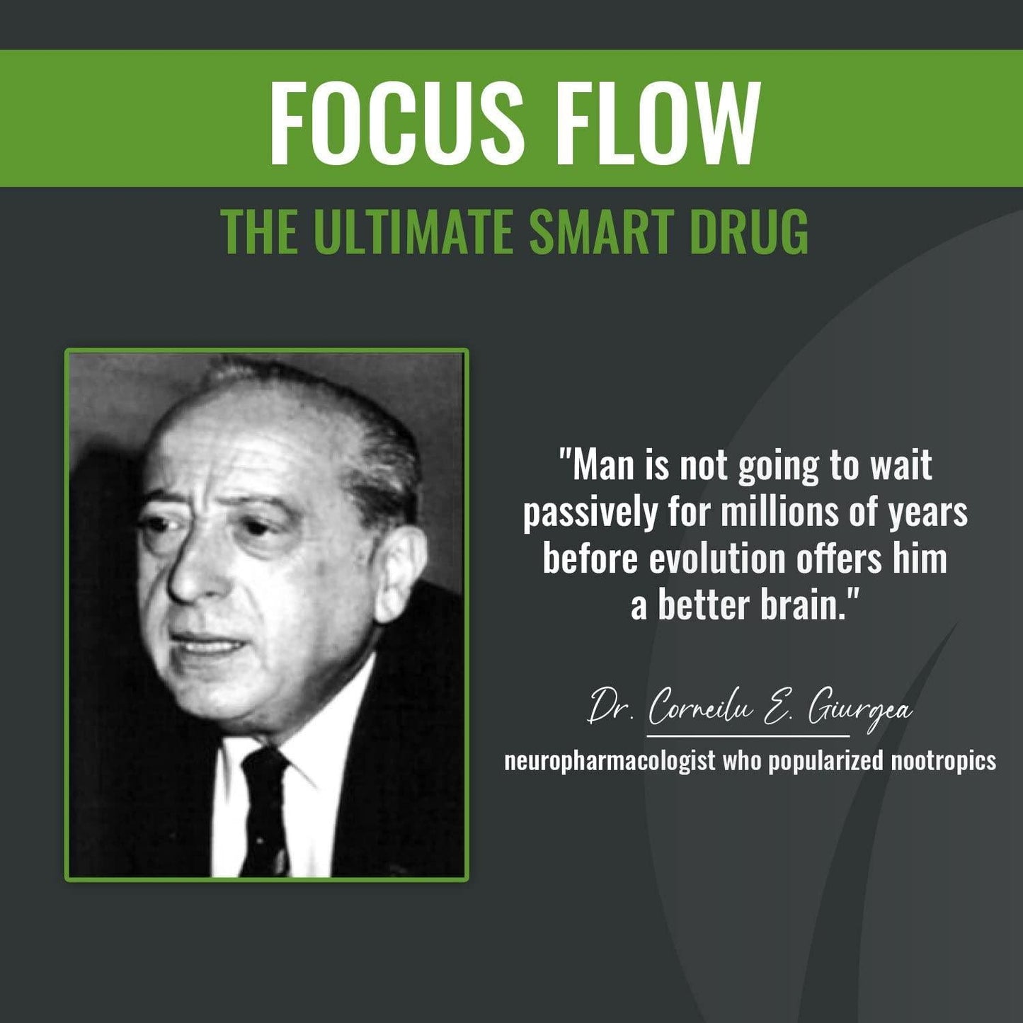 Focus Flow Nootropics Brain Booster Supplement for Focus, Memory and Clarity* - 60 Veggie Capsules - Caffeine Free - 7 Proven Ingredients