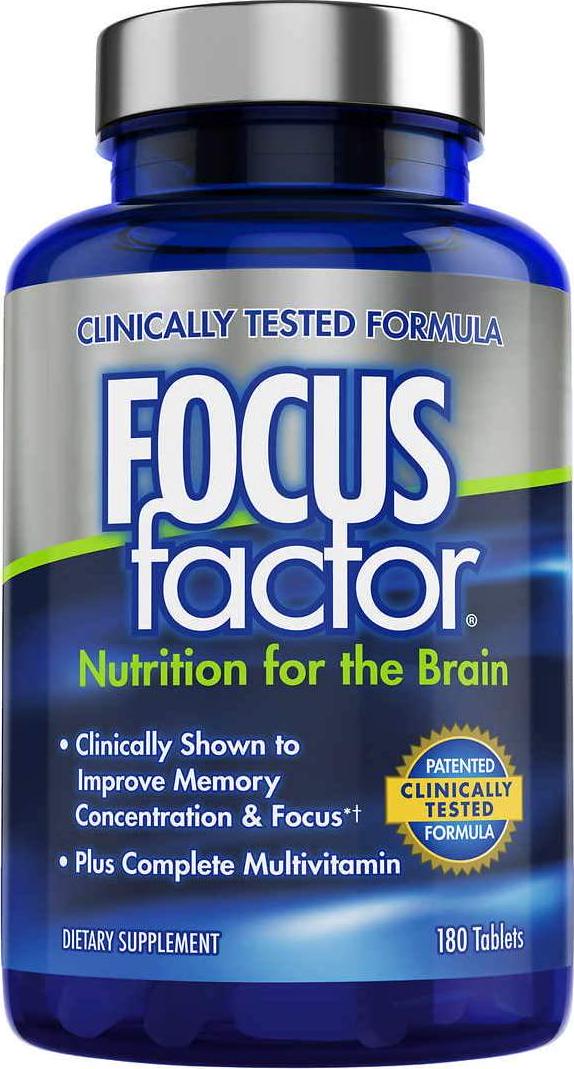 Focusfactor FOCUSfactor Nutrition for the Brain Dietary Supplement, 180 Tablets,