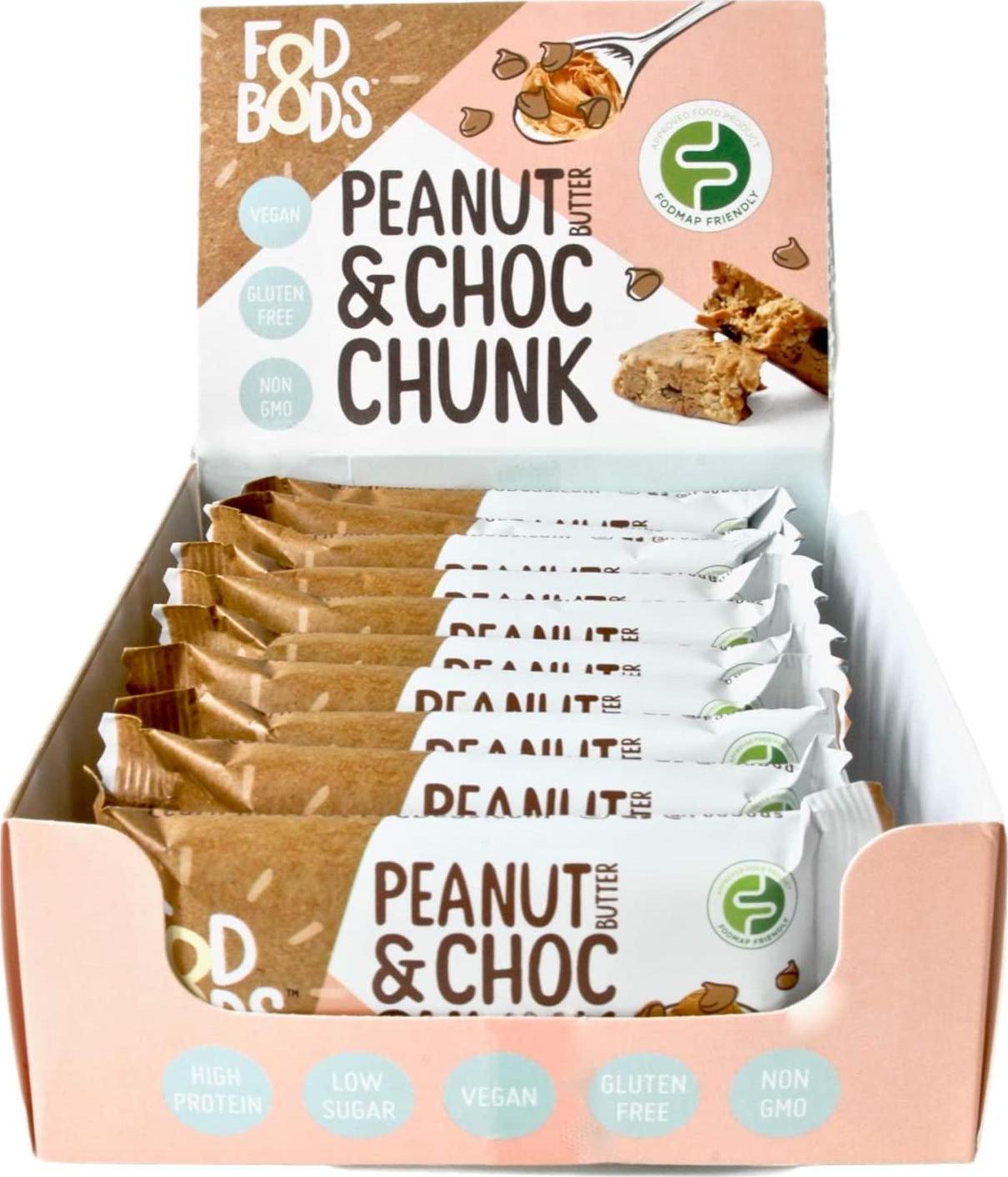 Fodbods Peanut Choc Chunk Bars