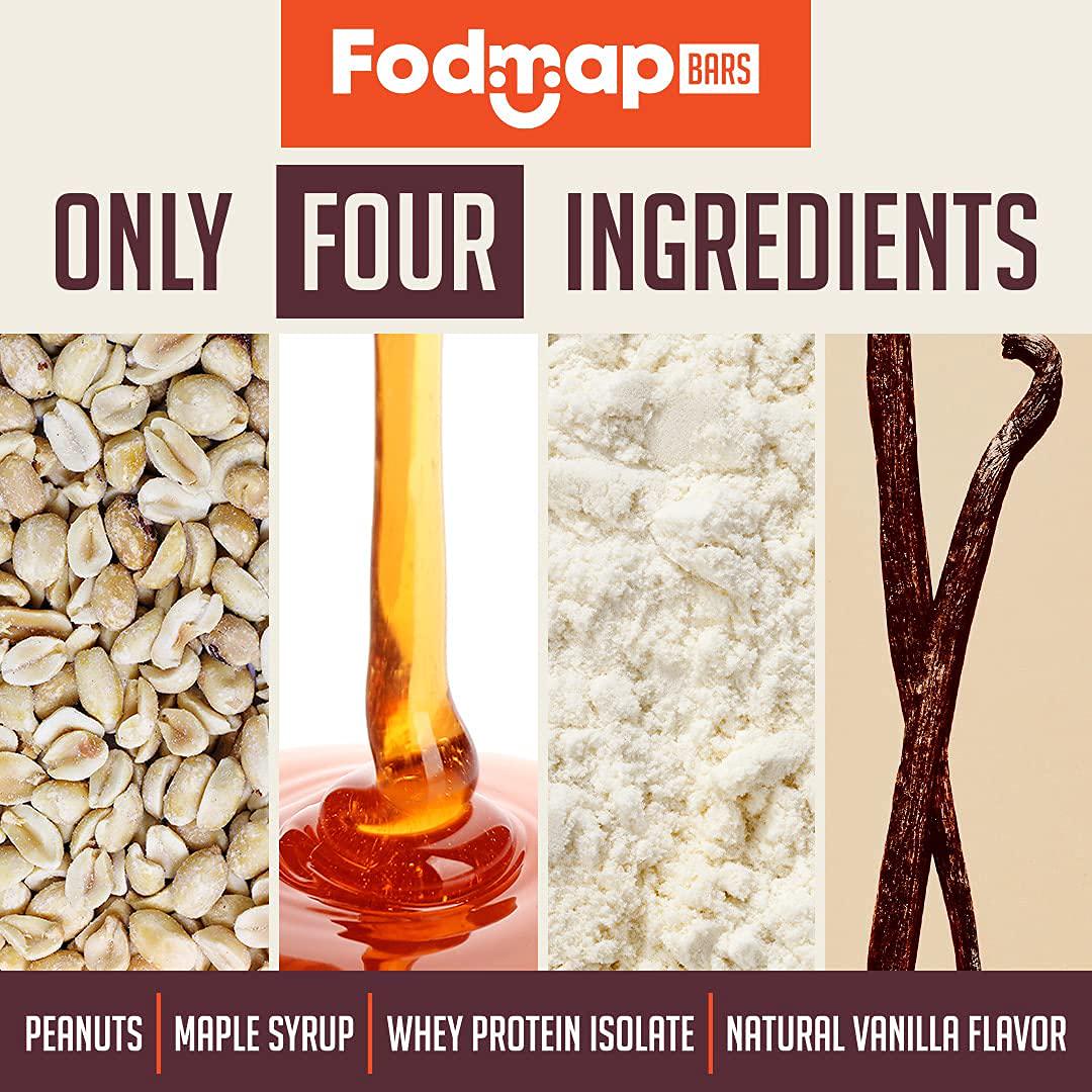 Fodmazing Fodmap Bars, Low Fodmap Protein Bar, Made with Four Simple Ingredients, Gut Friendly IBS Friendly Snacks, Amazing Taste, Fodmap Approved (12 Bars, Nuts About You)