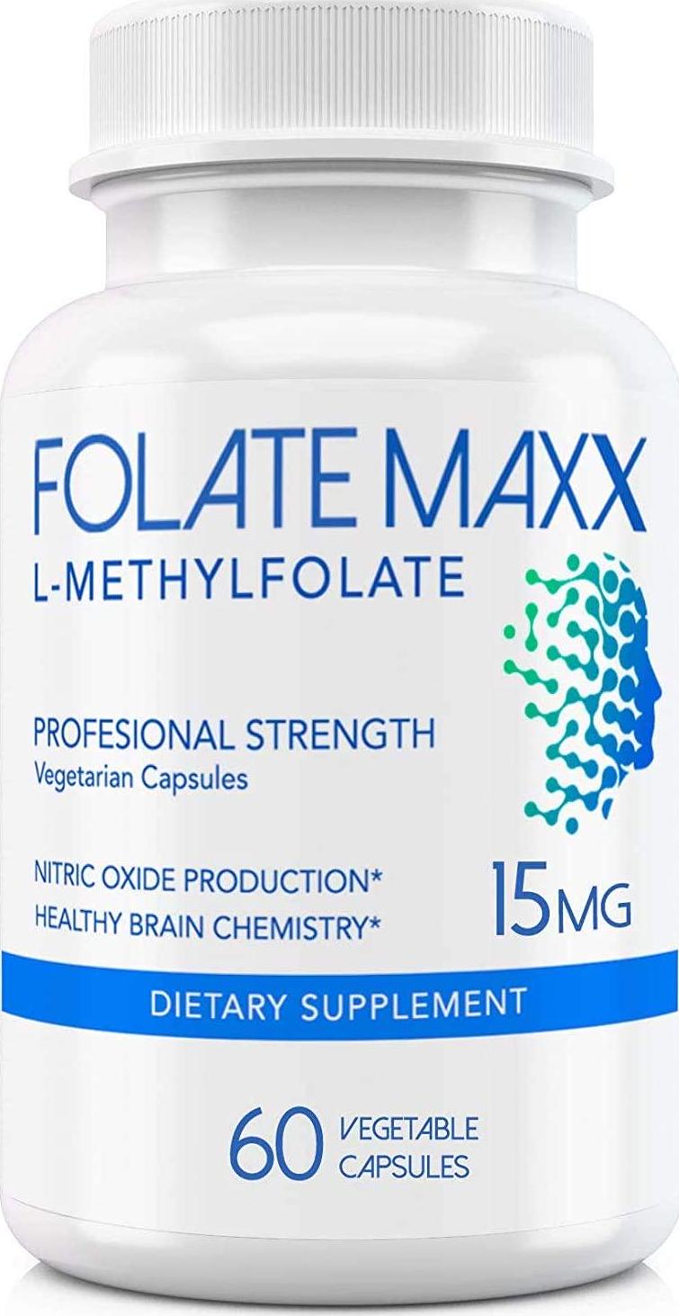 FolateMaxx L-Methylfolate 15 mg 60 Capsules Active Folate Non-GMO Methyl Folate, 5-MTHF