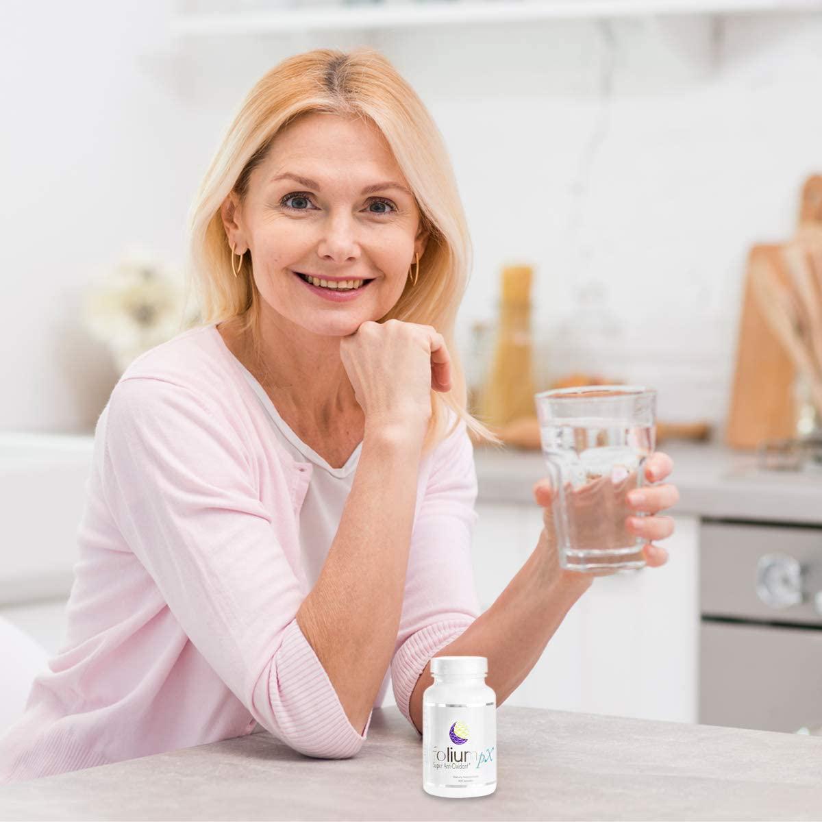 Folium pX Immune System Support, Full Body Cleanse, Heavy Metal Detox, Mercury, Lead, Arsenic, Barradium, Gadolinium, Cadmium Poisoning, Super Antioxidant Supplement, Pine Bark, Grape-Seed Extract