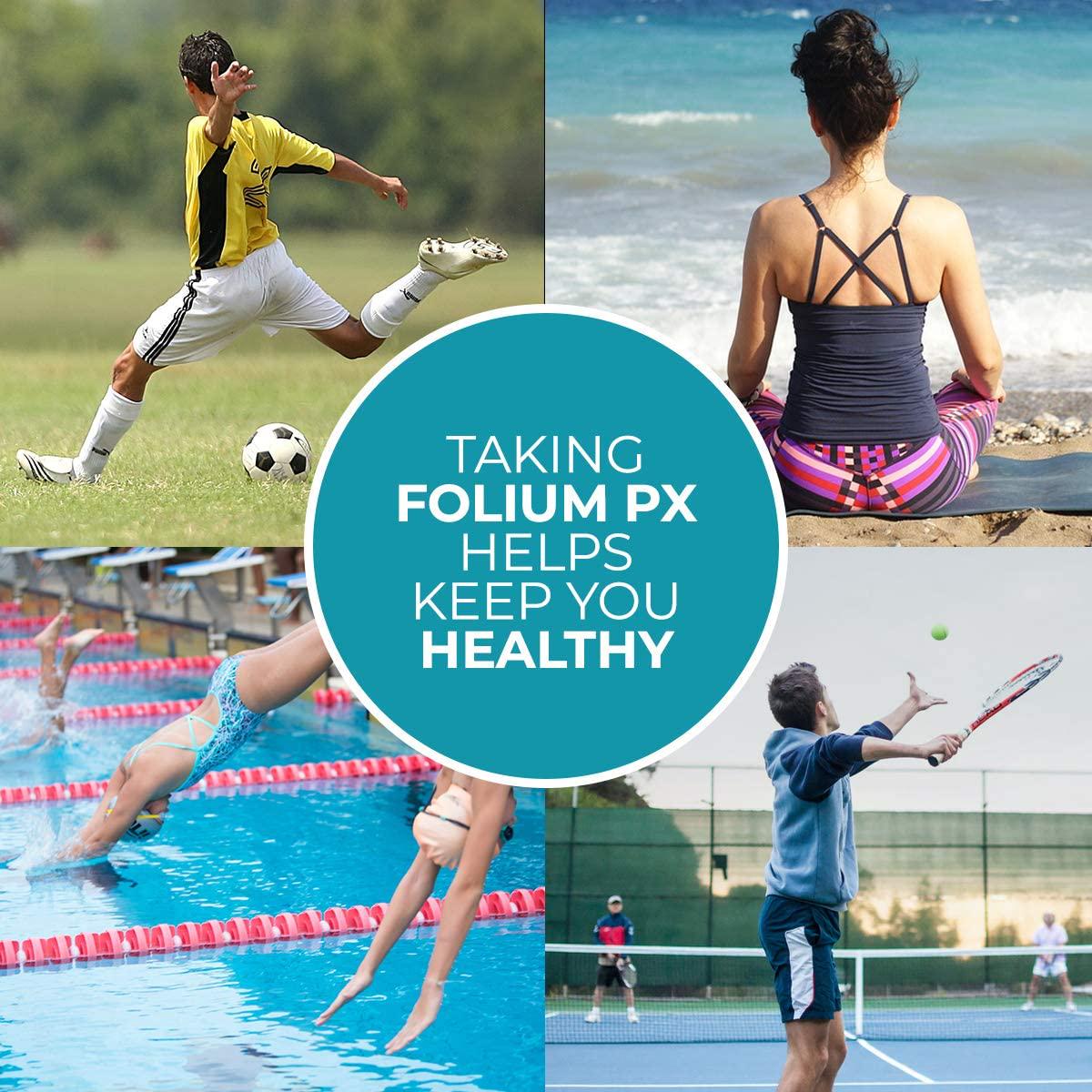 Folium pX Immune System Support, Full Body Cleanse, Heavy Metal Detox, Mercury, Lead, Arsenic, Barradium, Gadolinium, Cadmium Poisoning, Super Antioxidant Supplement, Pine Bark, Grape-Seed Extract