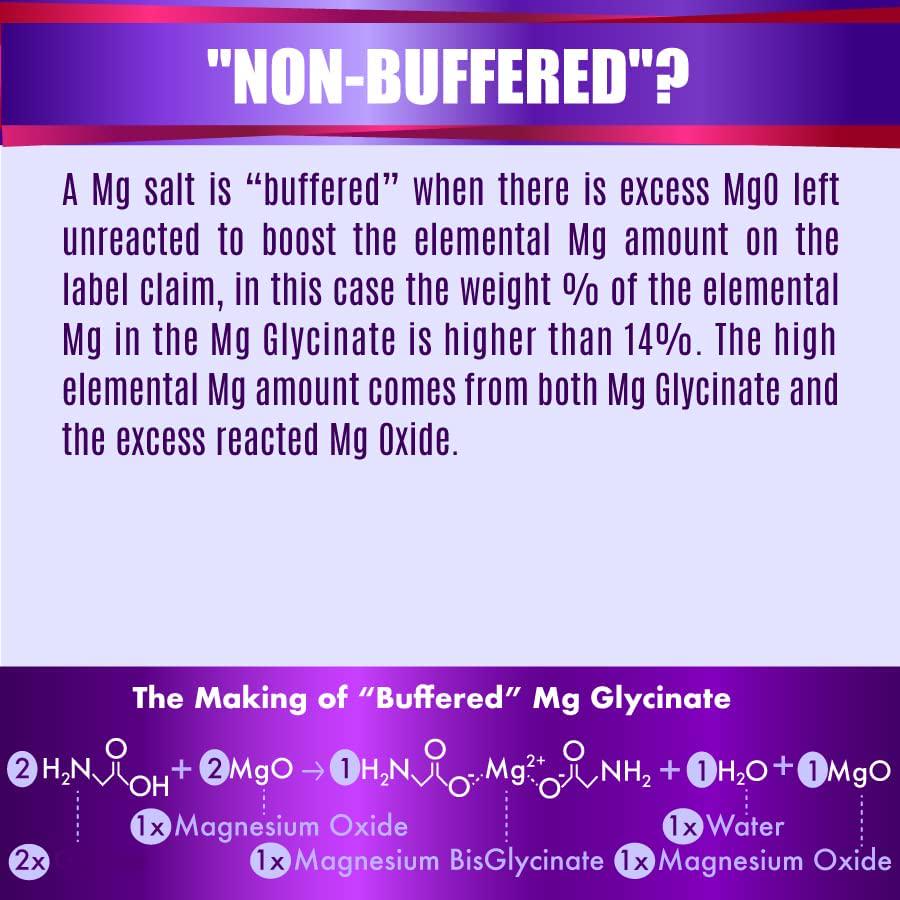 Folona Magnesium Glycinate Powder with Vitamin B6, Research Proven to Enhance Absorption, Supports Sleep, Relaxation, Stress Relief, Energy, Muscle Cramps, Fully Chelated, Vegan, 300g, 139 Servings