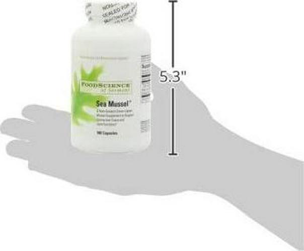 FoodScience of Vermont New Zealand Green Lipped Sea Mussel Supplement, 180 Capsules - Supports Joint Health, Mobility and Comfort