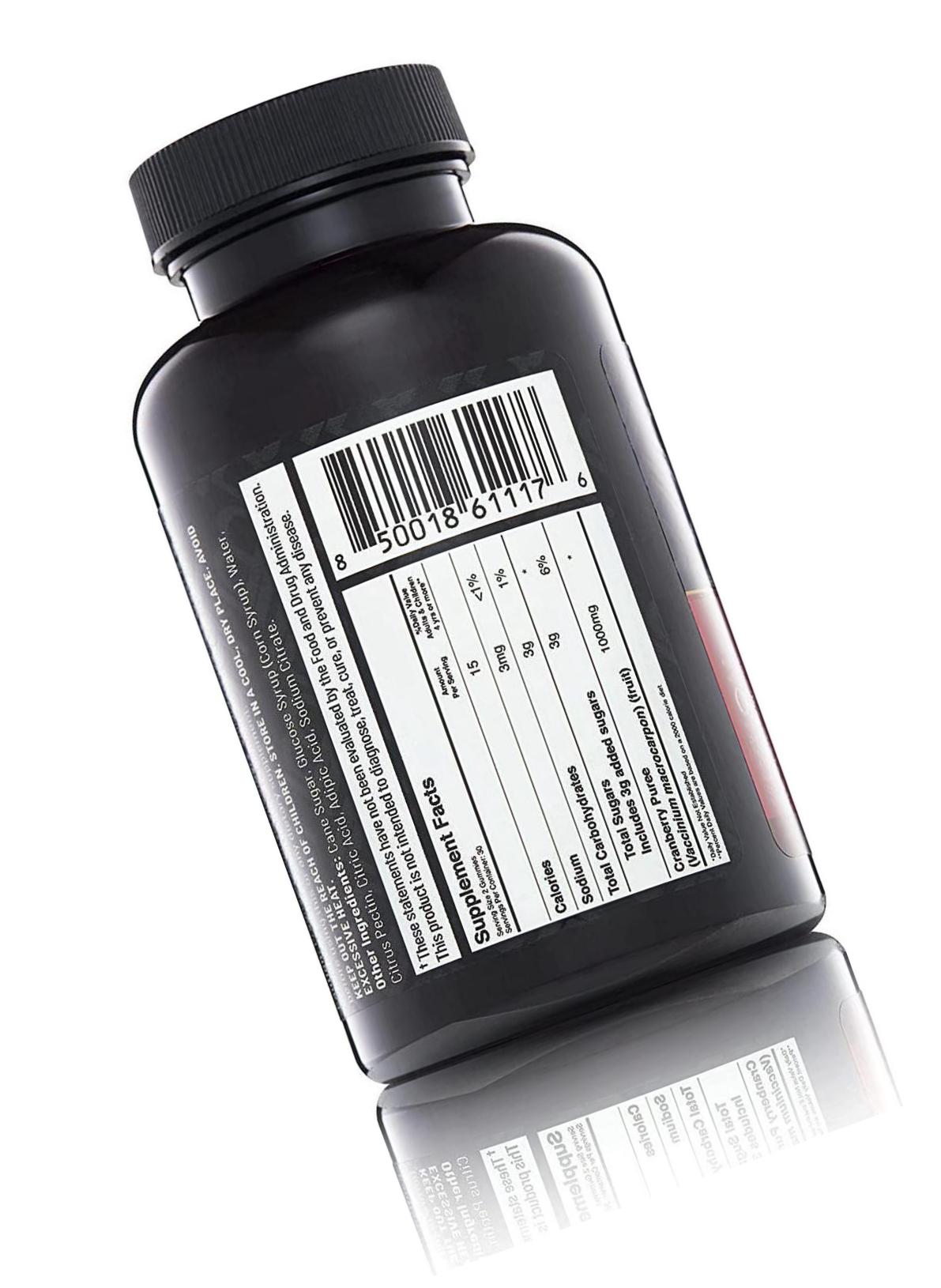 Foolproof Body Kiss UTI Goodbye Cranberry Gummies Extra Strength 1000mg