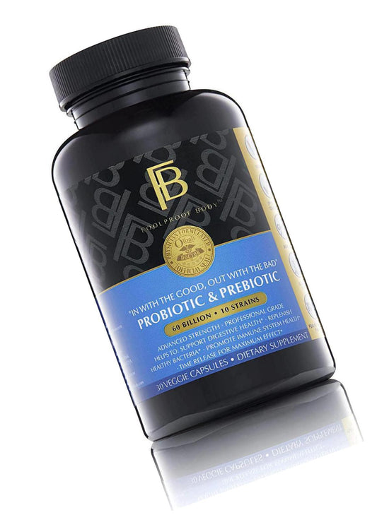 Foolproof Body in with The Good Out with The Bad Probiotic and Prebiotic