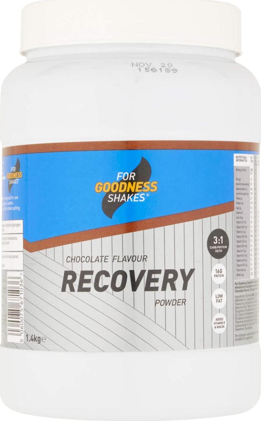 For Goodness Shakes Milk Chocolate Recovery Powder Tub 20 Servings