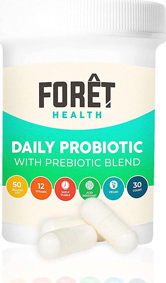 Forêt Health 50 Billion CFU Vegan Probiotics for Women