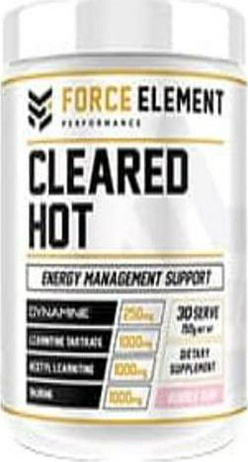 Force Element Cleared Hot Energy and Weight Management Dietary Supplement, Strawberry, 150 grams