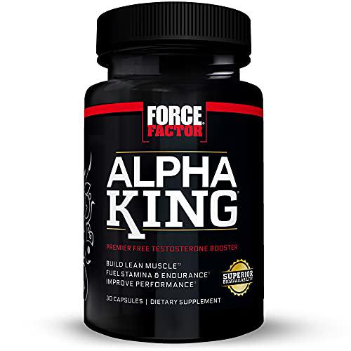 Force Factor Alpha King Testosterone Booster, Increase Passion and Drive, Build Lean Muscle, and Improve Performance - 30 Count
