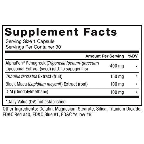 Force Factor Alpha King Testosterone Booster, Increase Passion and Drive, Build Lean Muscle, and Improve Performance - 30 Count