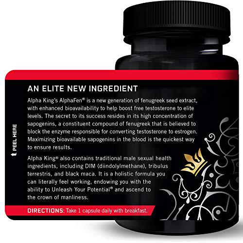 Force Factor Alpha King Testosterone Booster, Increase Passion and Drive, Build Lean Muscle, and Improve Performance - 30 Count
