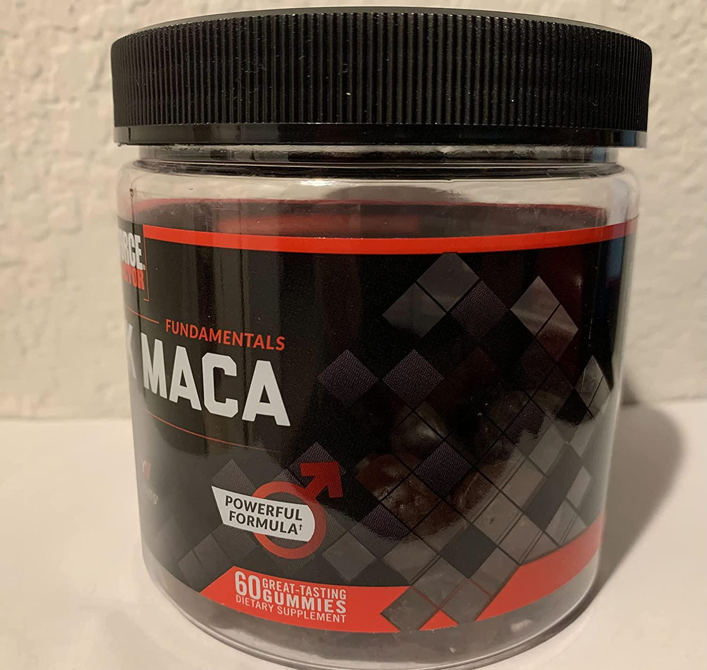 Force Factor Black Maca Gummies, Black Maca Root to Enhance Male Vitality, Increase Energy and Strength, with BioPerine for Superior Absorption, Delicious Passion Berry Flavor, 60 Gummies