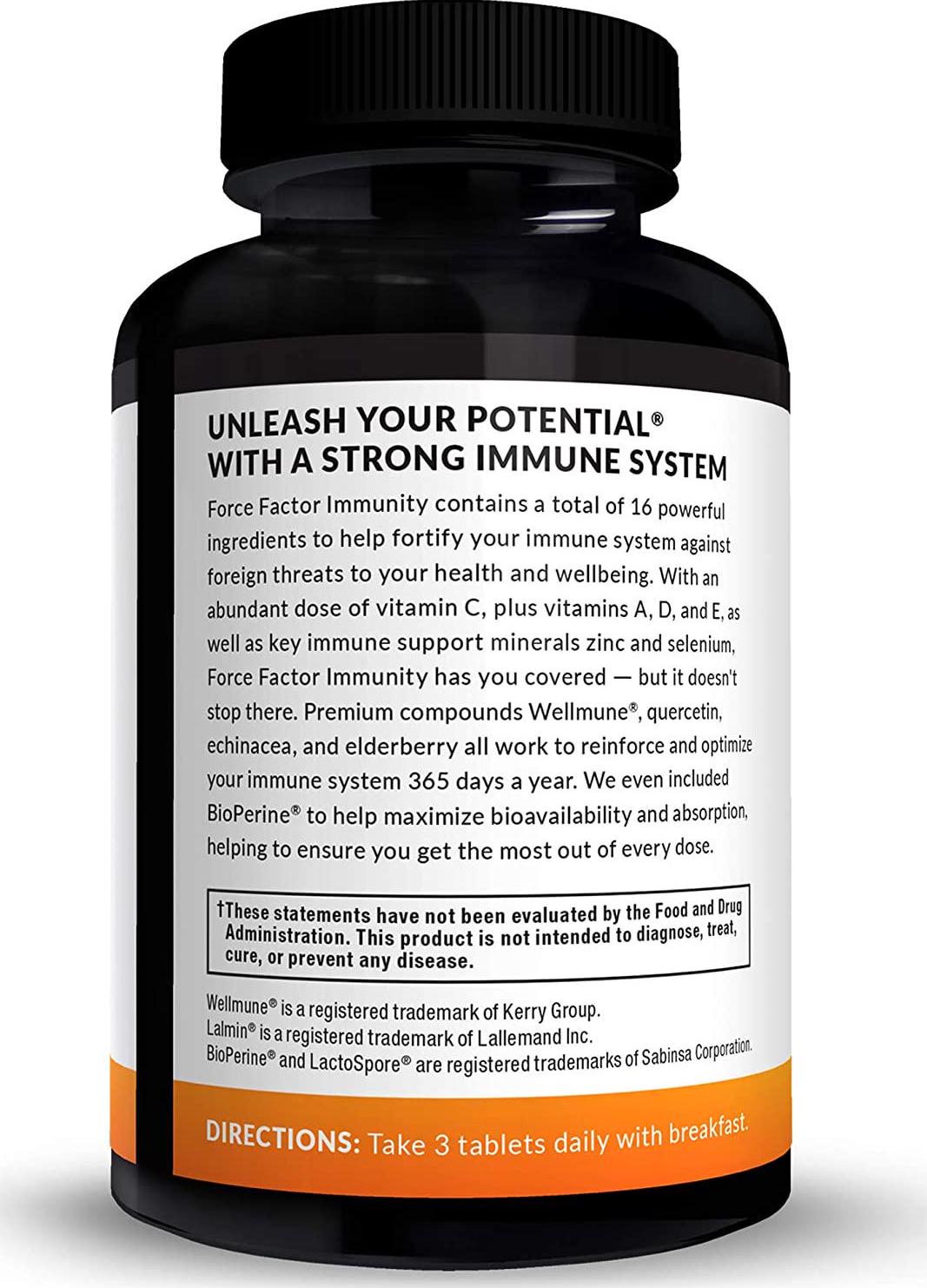 Force Factor Immunity 90ct 3-pack, 270 Count