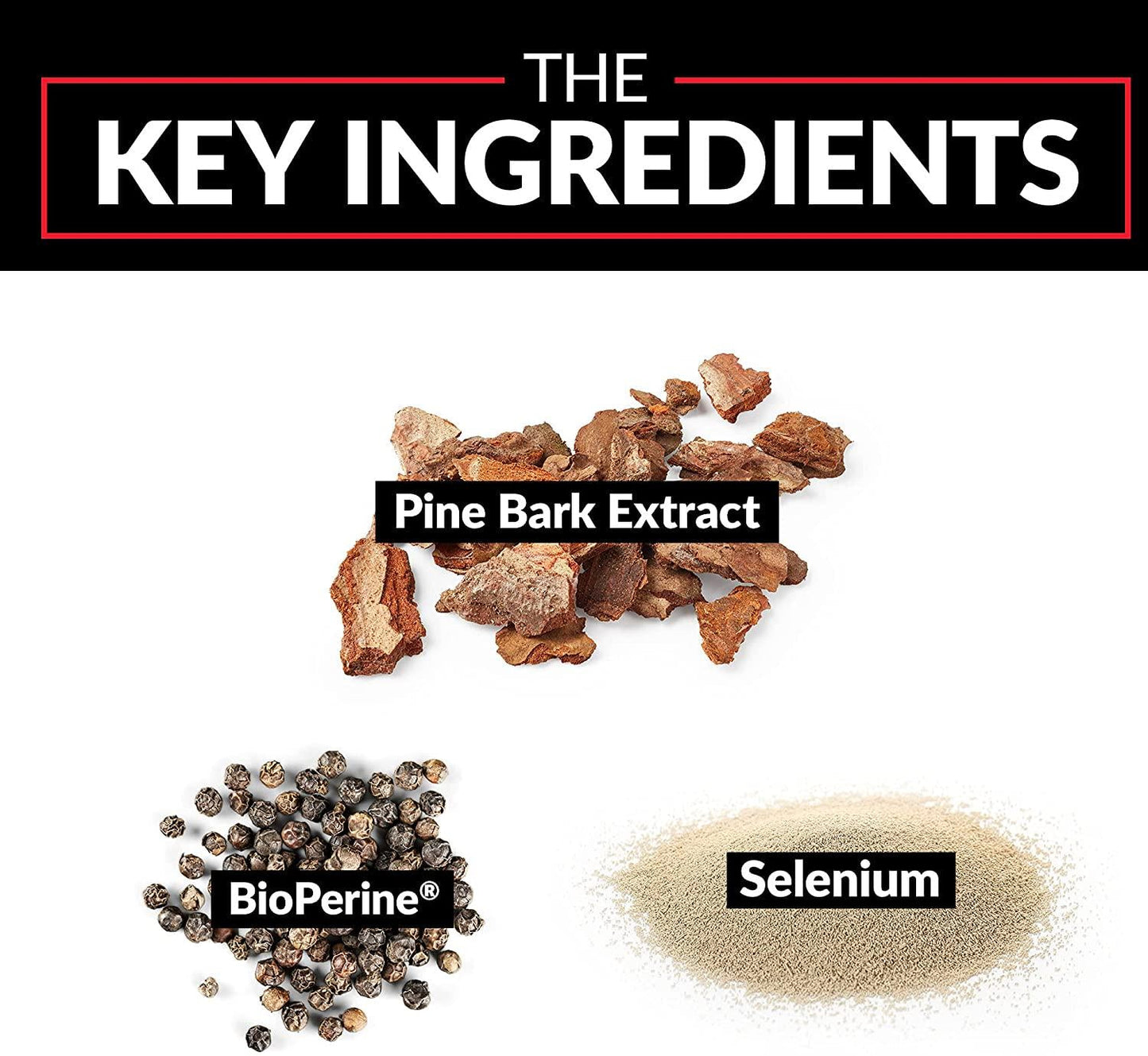 Force Factor Pine Bark Extract, Traditionally Used to Support Nitric Oxide Production, Enhance Blood Flow and Circulation, Made with Key Natural Ingredients, Superior Absorption, Black, 30 Count