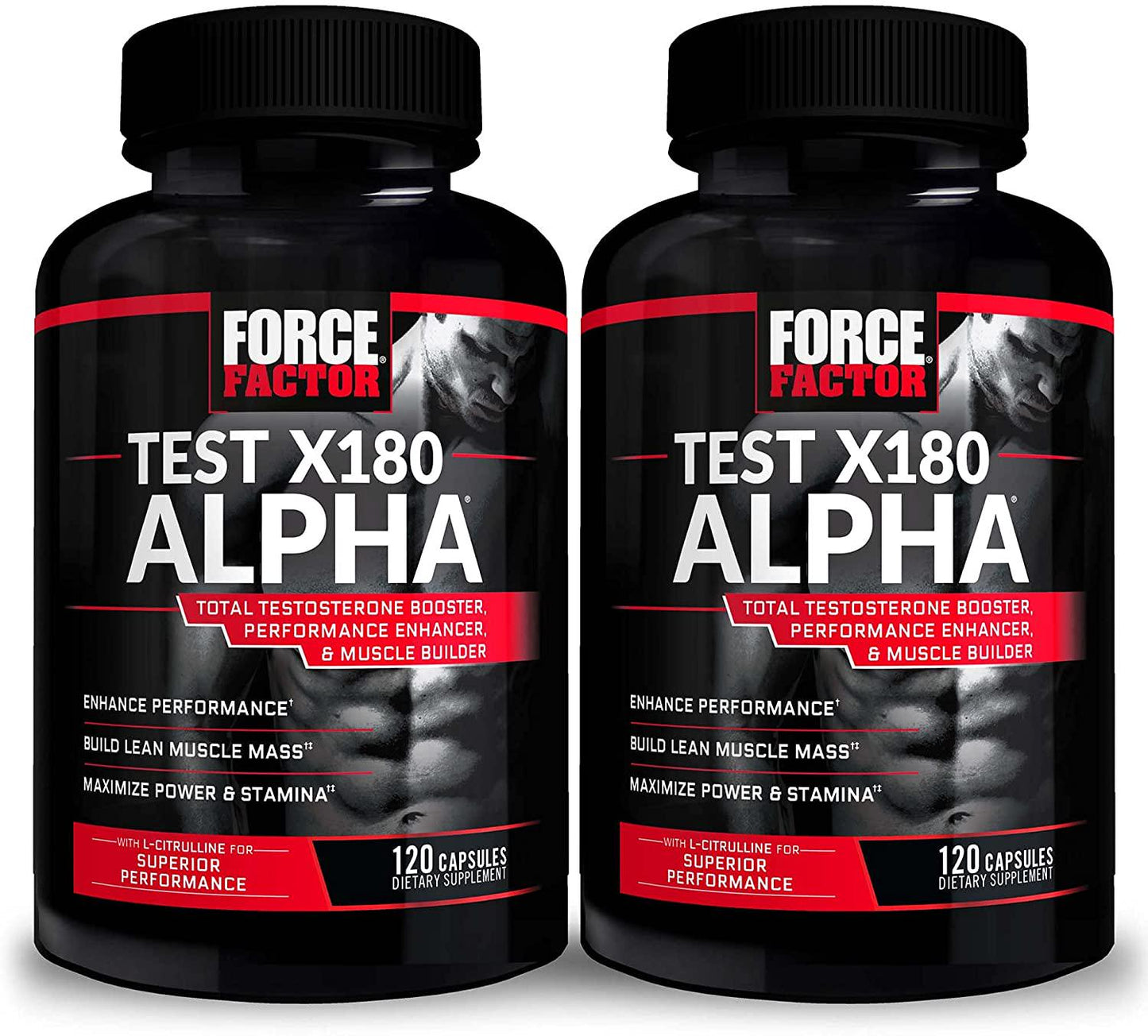 Force Factor Test X180 Alpha 120ct 2-pack, 240 Count