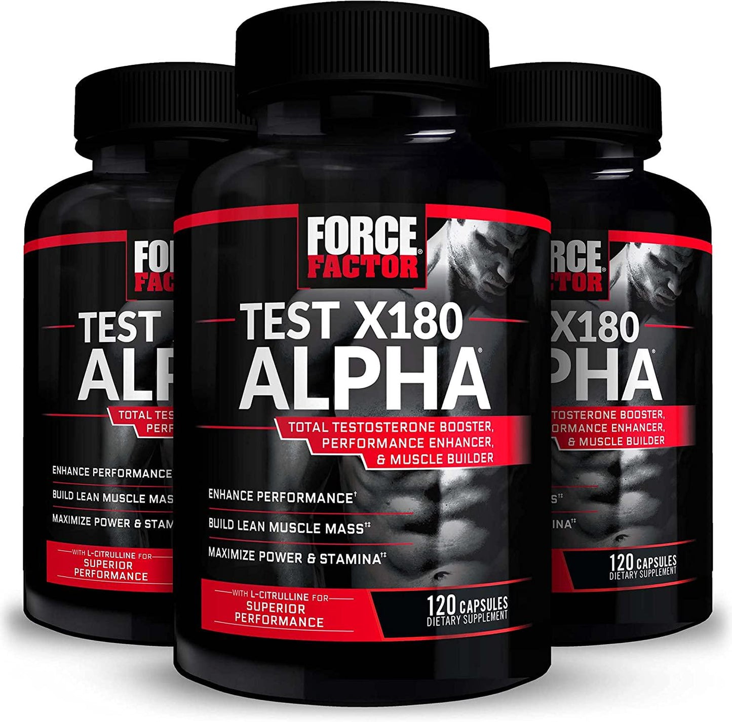 Force Factor Test X180 Alpha 120ct 3-pack, 360 Count