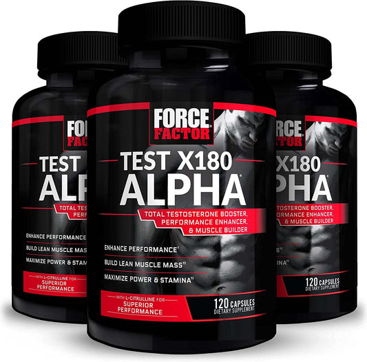 Force Factor Test X180 Alpha 120ct 3-pack, 360 Count