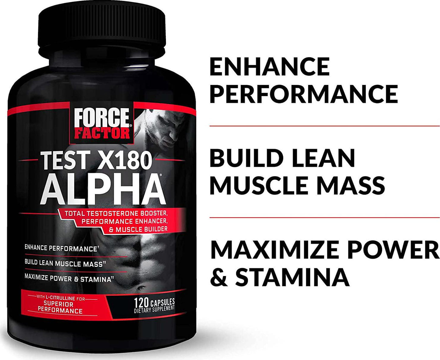 Force Factor Test X180 Alpha 120ct 3-pack, 360 Count