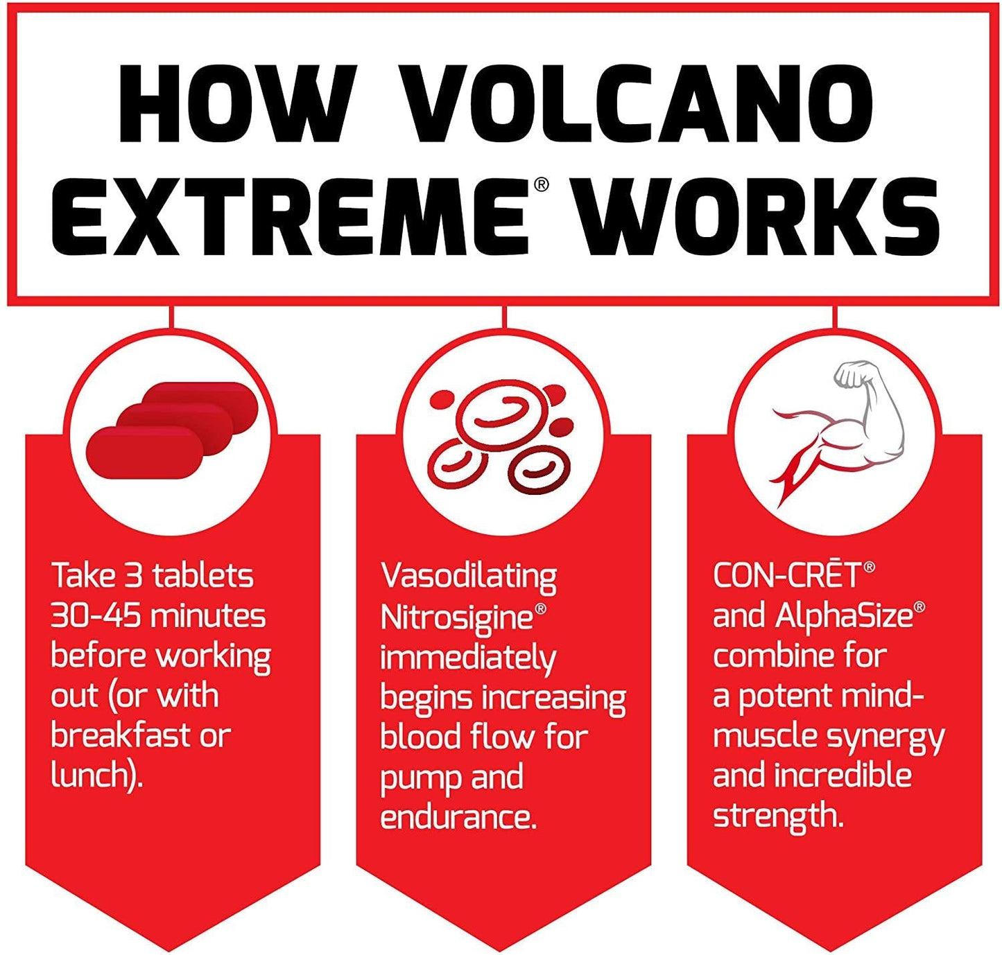 Force Factor Volcano Extreme 90ct 3-Pack, 270 Count