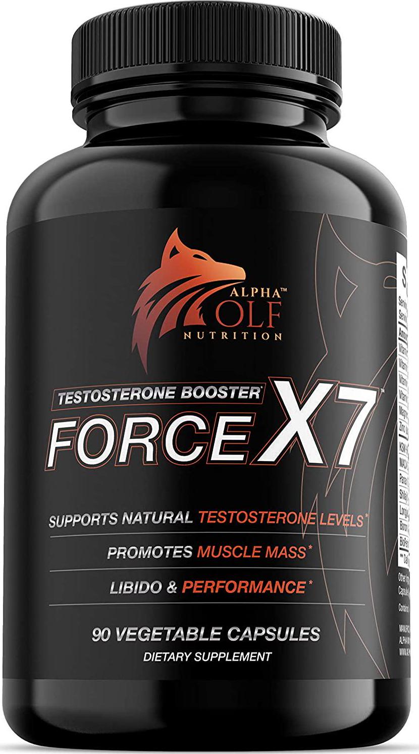 Force X7 Testosterone Booster for Men - 100% Natural - KSM-66 Ashwagandha, Shilajit, Longjack, Maca Root, Ginseng, Boron, Vitamin D, Zinc, Magnesium