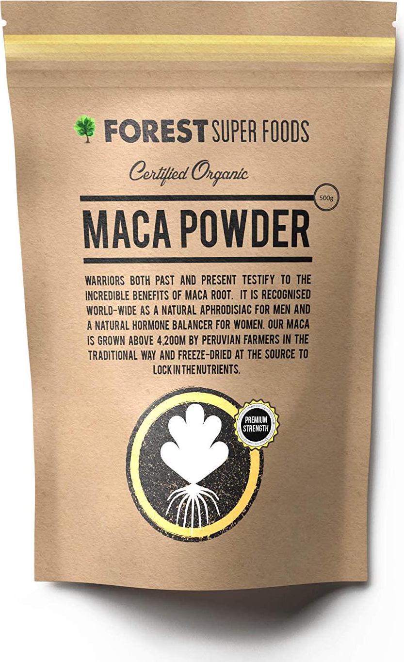 Forest Super Foods Certified Organic Raw Yellow Maca Powder 500g (60 day supply) Direct From Peru. No fillers.