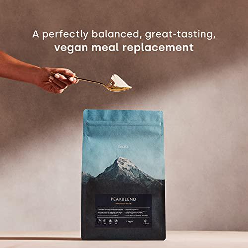 Form Peakblend - Vegan Meal Replacement | High protein and fiber | 26 vitamins and minerals | No artificial flavors, no artificial sweeteners |13 servings - 1.3kg (Chocolate Peanut)