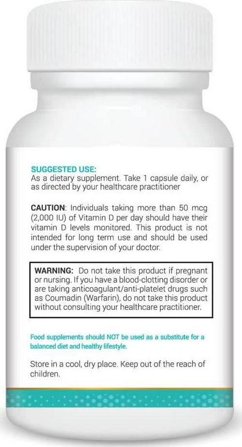 Formula Trim ADK for Women - 1500mcg Vitamin A, 125mcg Vitamin D3 5,000 IU, Vitamin K2 | Vegetarian and Gluten Free and Soy Free | 60 Capsules