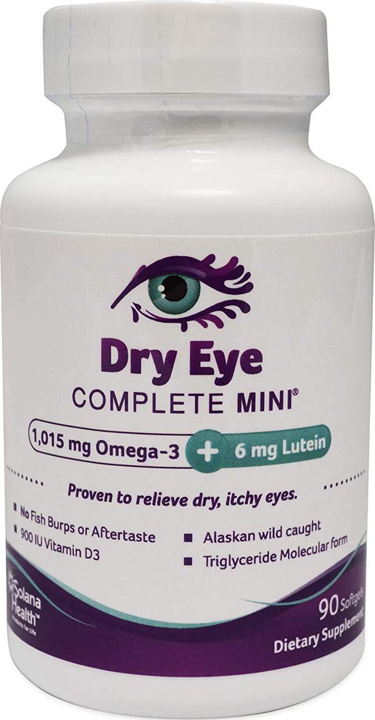Formulated for Dry Eyes Mini-softgels Easy to Swallow Omega-3 Omega-7 Lutein Zeaxanthin Vitamin D3 B12. Save $10 Use Code: SAVESS10 at Checkout. No Fish Burps Guaranteed!