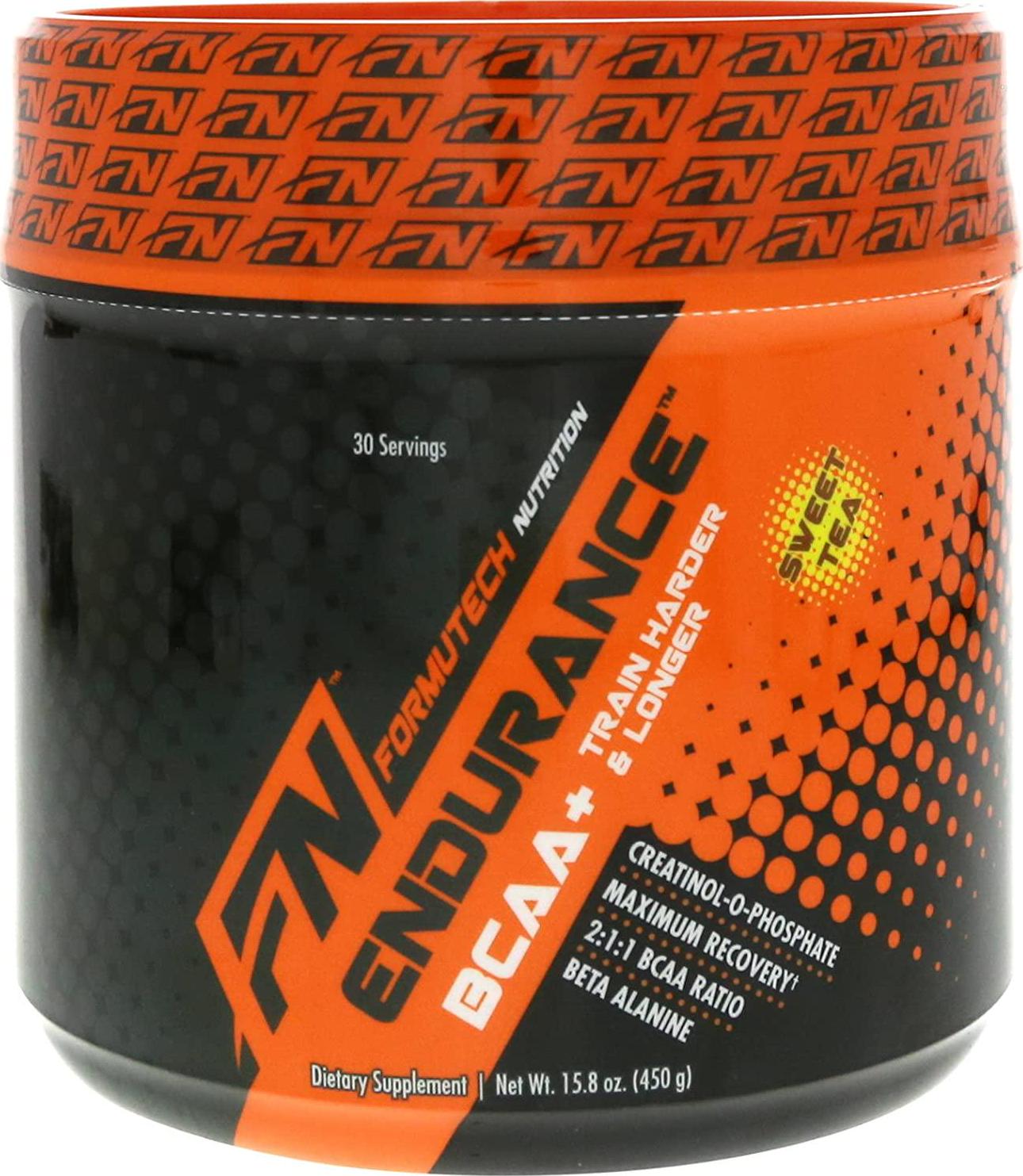 Formutech Nutrition Endurance 2:1:1 BCAA + Train Harder and Longer Maximum Recovery 30 Servings (Southern Sweet Tea)