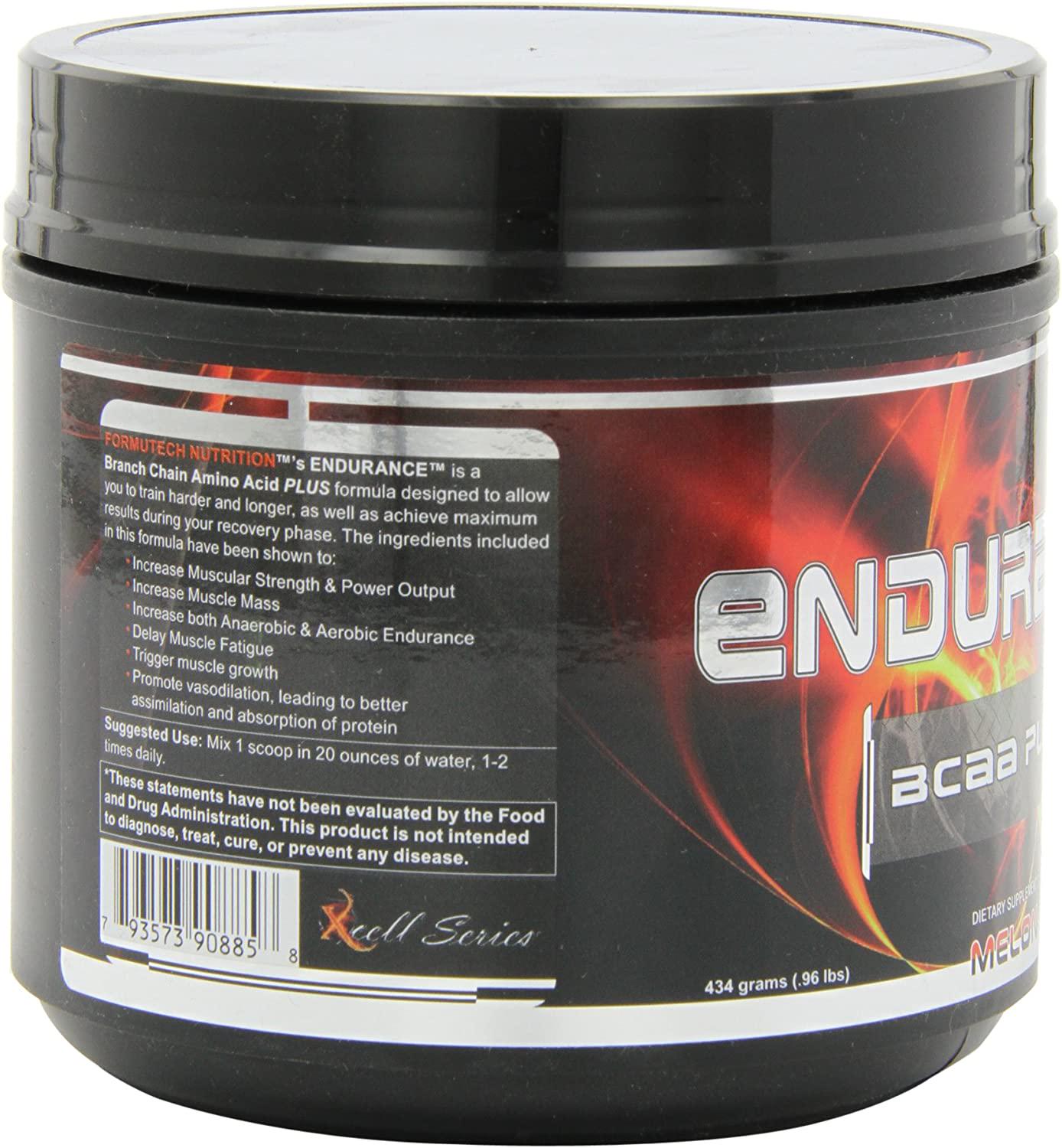 Formutech Nutrition Endurance BCAA Plus, Designed for Training Harder and Longer with Beta Alanine, Melon, 434 Gram