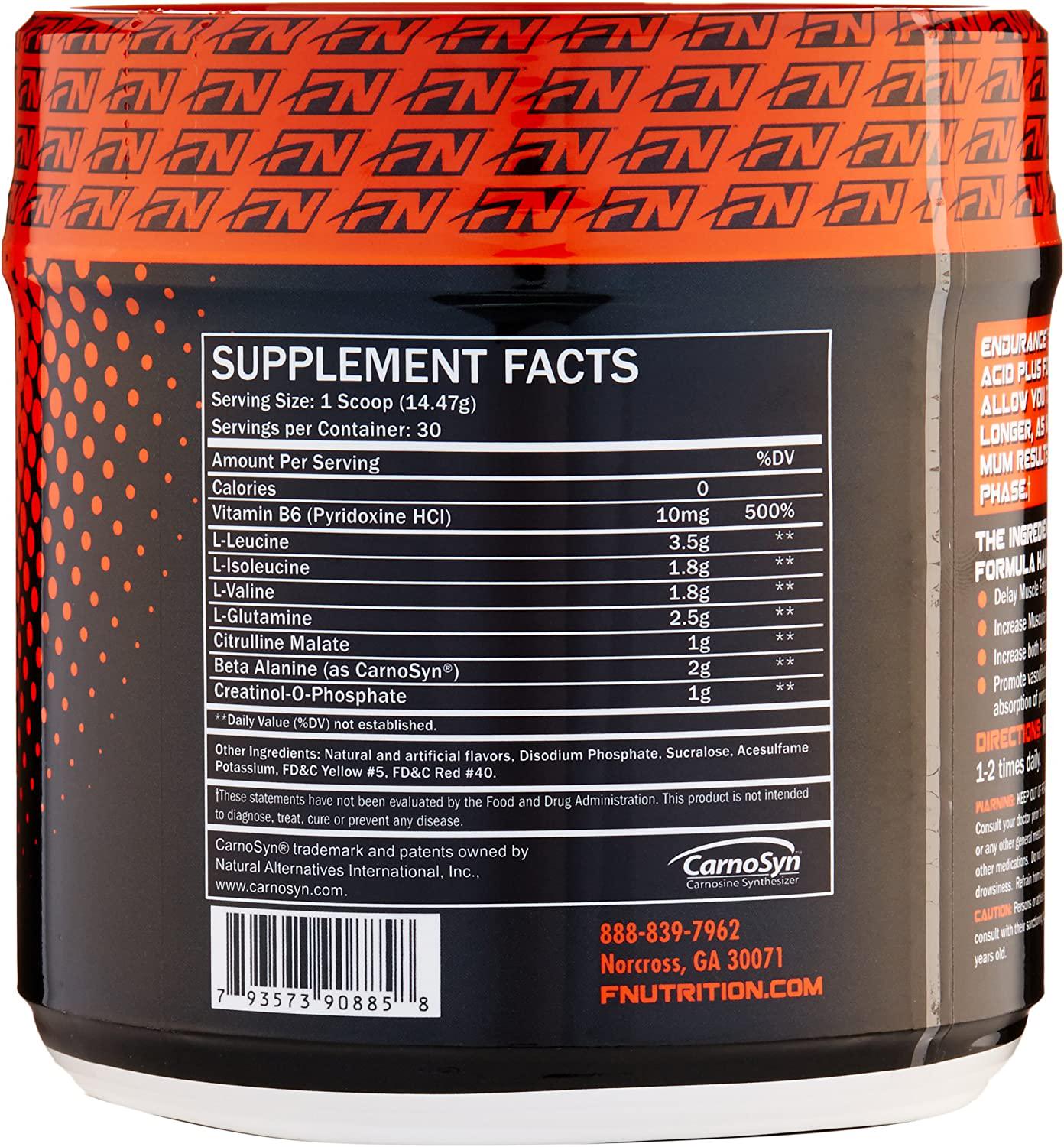Formutech Nutrition Endurance BCAA Plus, Designed for Training Harder and Longer with Beta Alanine, Melon, 434 Gram