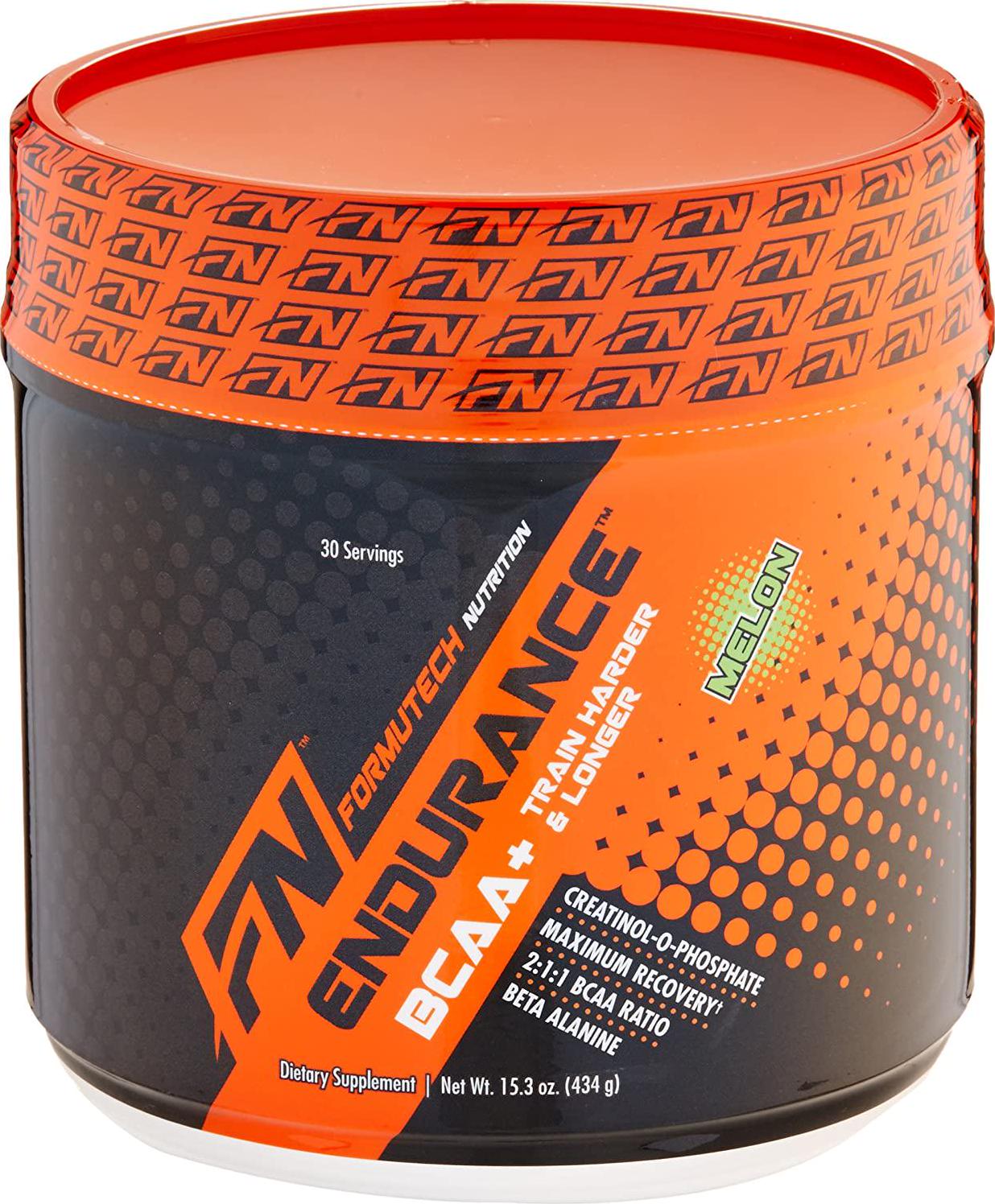 Formutech Nutrition Endurance BCAA Plus, Designed for Training Harder and Longer with Beta Alanine, Melon, 434 Gram