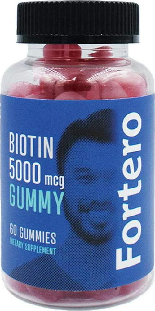 Fortero Biotin Gummy for Hair Growth – Gummy Vitamin with Biotin, Vitamin A and D, Folic Acid – Biotin 5000mcg in Every Gummy Vitamin – Fast Hair Growth and Support Healthy Hair, Skin and Nail (Gummy)