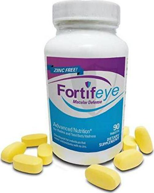 Fortifeye Vitamins Macular Defense Multivitamin, All Natural USP Verified Total Body and Vision Supplement - 30 Day Supply, 90 Tablets (Zinc Free)