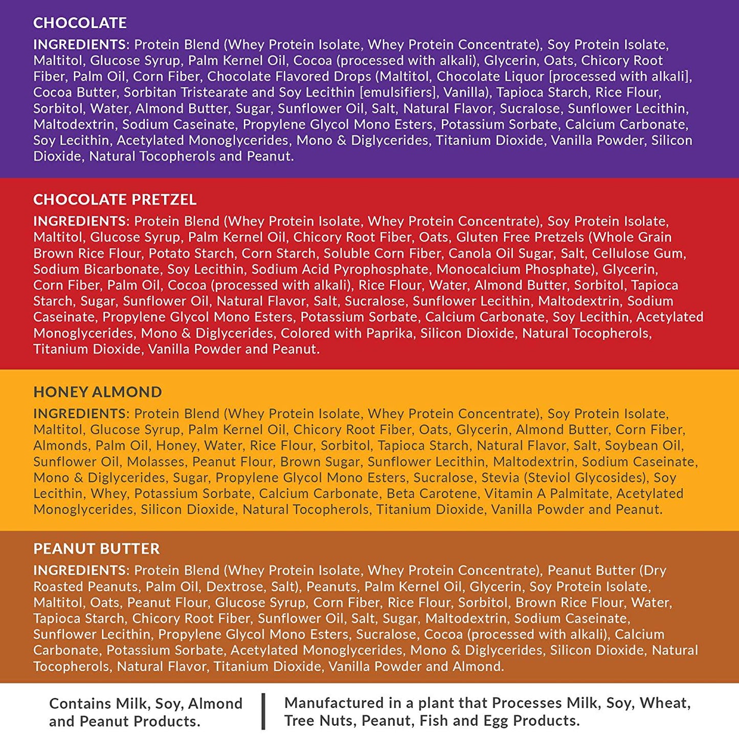 Fortifx Protein Bars - 20g Protein - 3g Sugar - Low Calorie High Protein Bars - Gluten Free Candy Bar - Whey and Granola Protein Snacks - Low Sugar One Meal Replacement Bar - 4-Bar Variety Sampler Pack